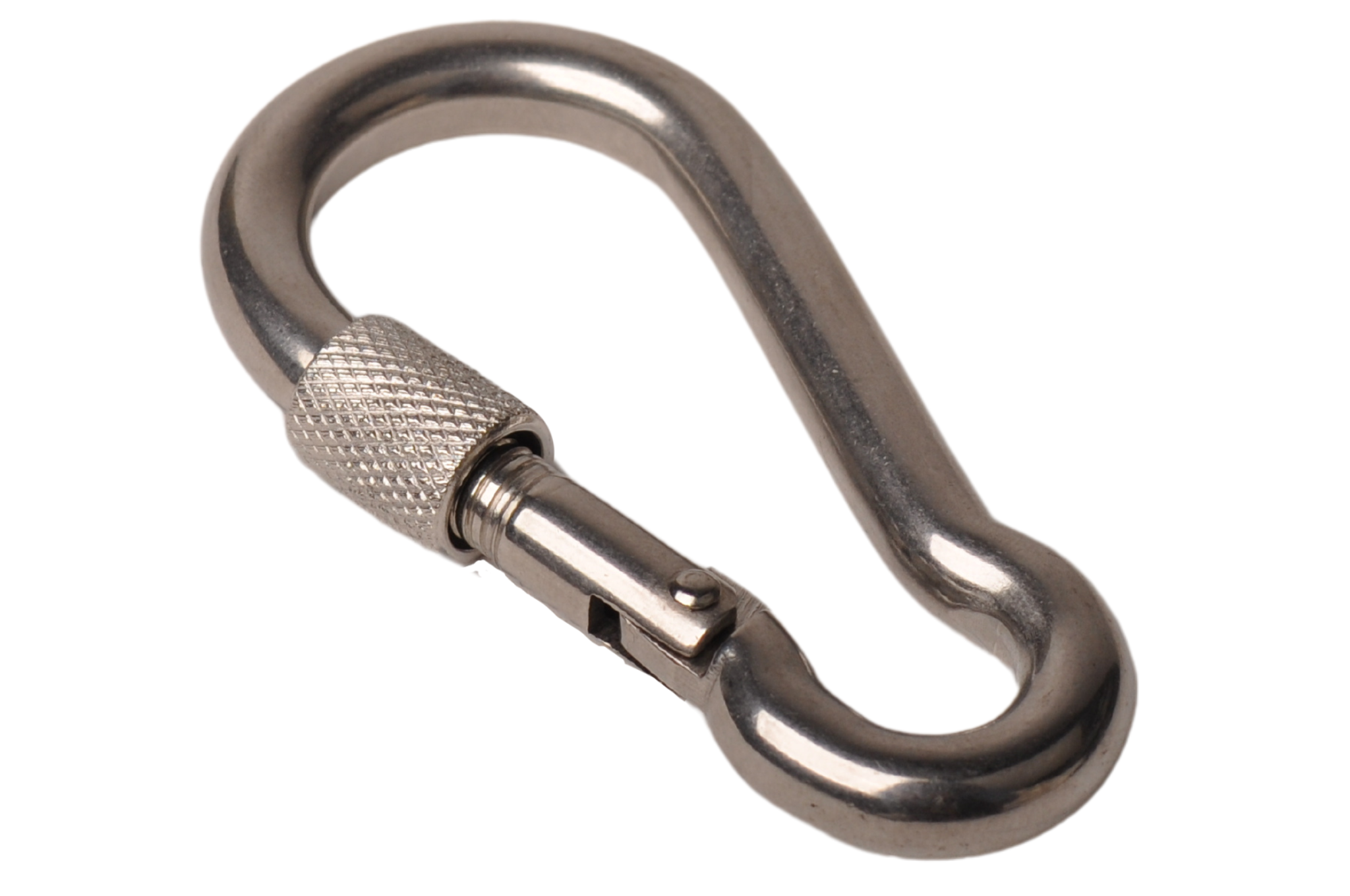Karabinerhaken Edelstahl 80x12 mm - 12 mm Öse