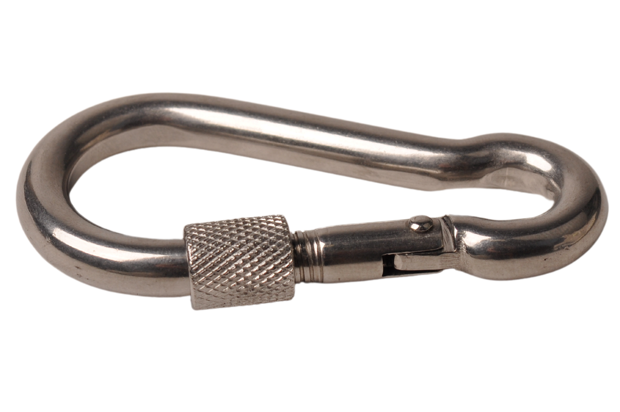 Karabinerhaken Edelstahl 80x12 mm - 12 mm Öse