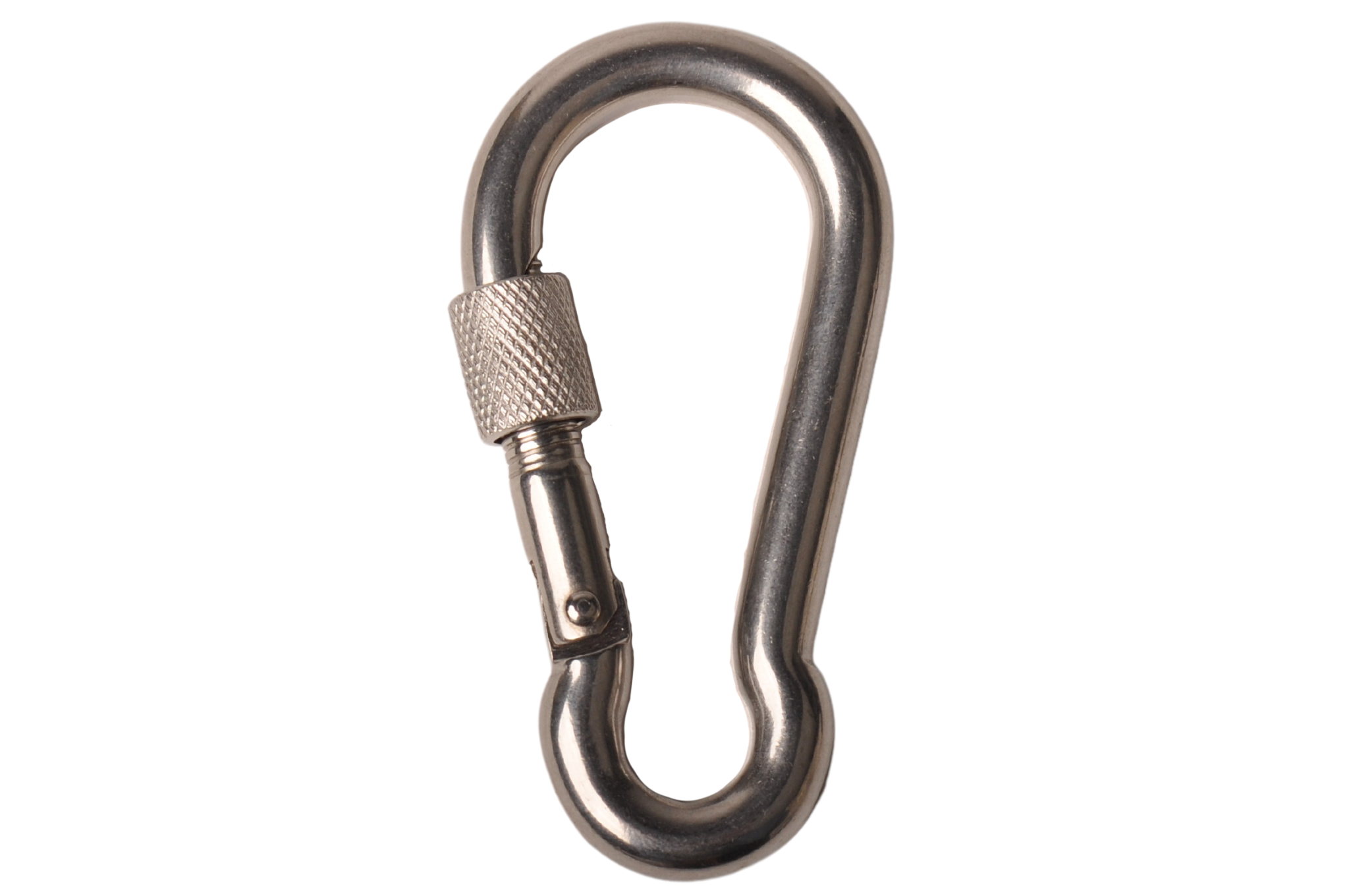 Karabinerhaken Edelstahl 80x12 mm - 12 mm Öse