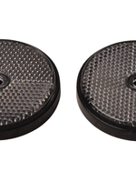 Cantonal Weißer Reflektor 60 mm Schraublöcher rund - 2 stück
