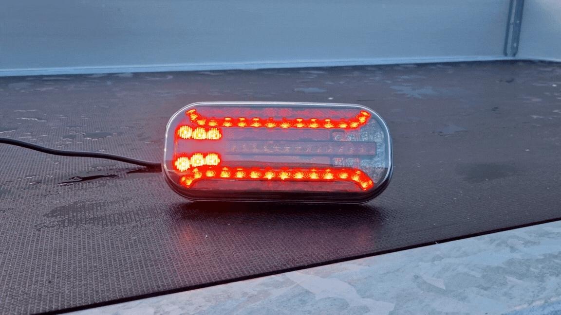 Anhänger Rückleuchten Set MelTruck Anhängerbeleuchtung – 2x LED-Rückleuchten + 13-pol Kabel (5m) Led Rückleuchten Anhänger