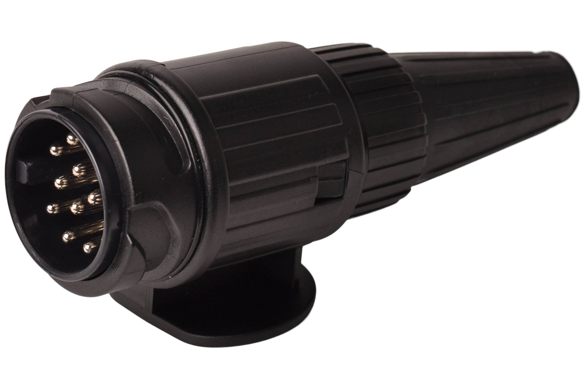 13poliger Anhängerstecker aus Kunststoff mit 1 und 2LochTülle