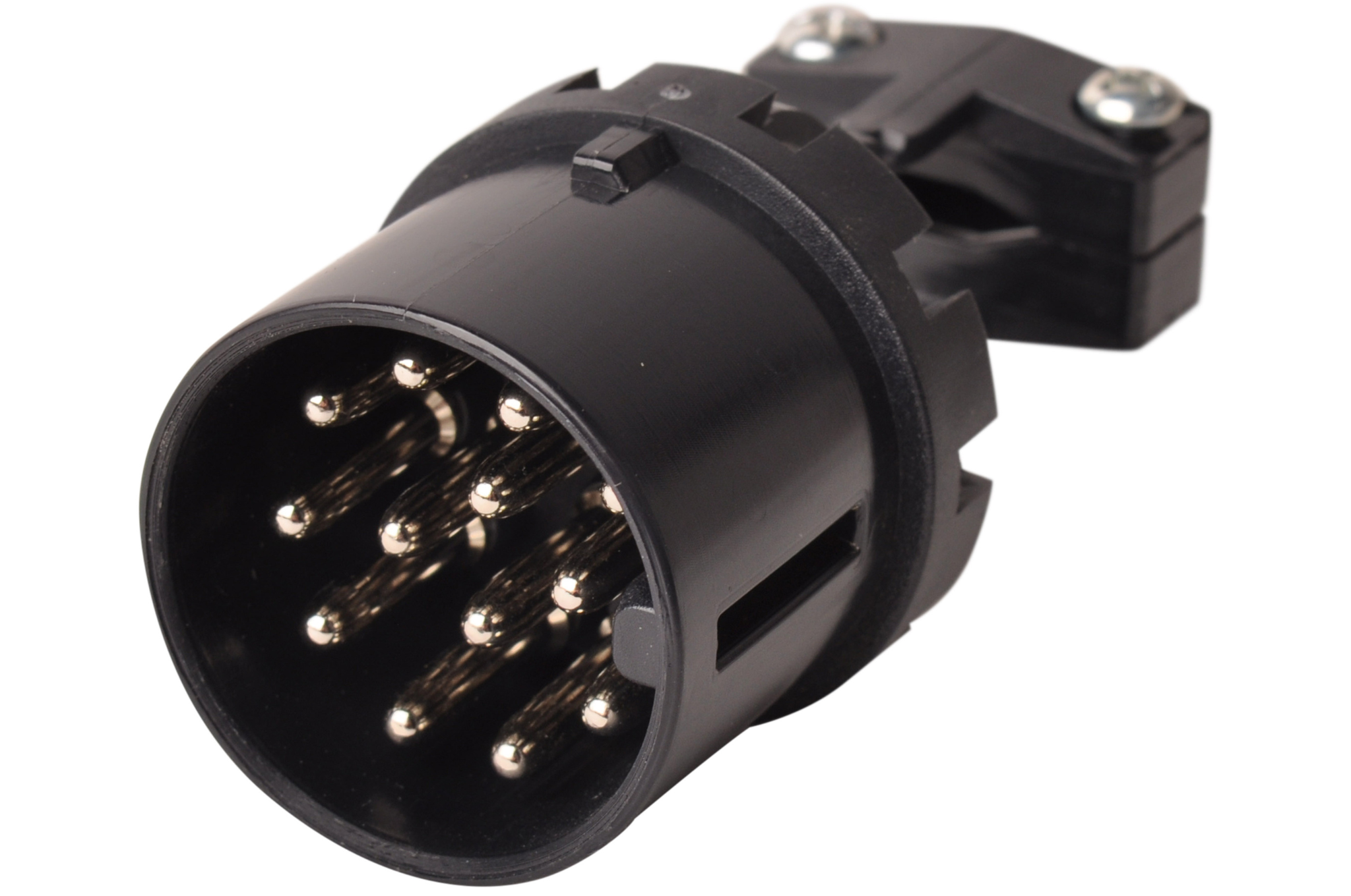 13poliger Anhängerstecker aus Kunststoff mit 1 und 2LochTülle