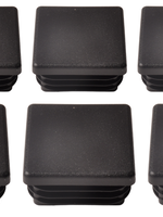 Steckbare Kappe viereckig 40x40 mm - 10 Stück