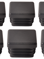 Steckbare Kappe viereckig 30x30 mm - 10 Stück