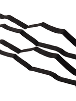 Cantonal Spanngurte Set mit 4 Stück - schwarz - 40cmx1,8cm