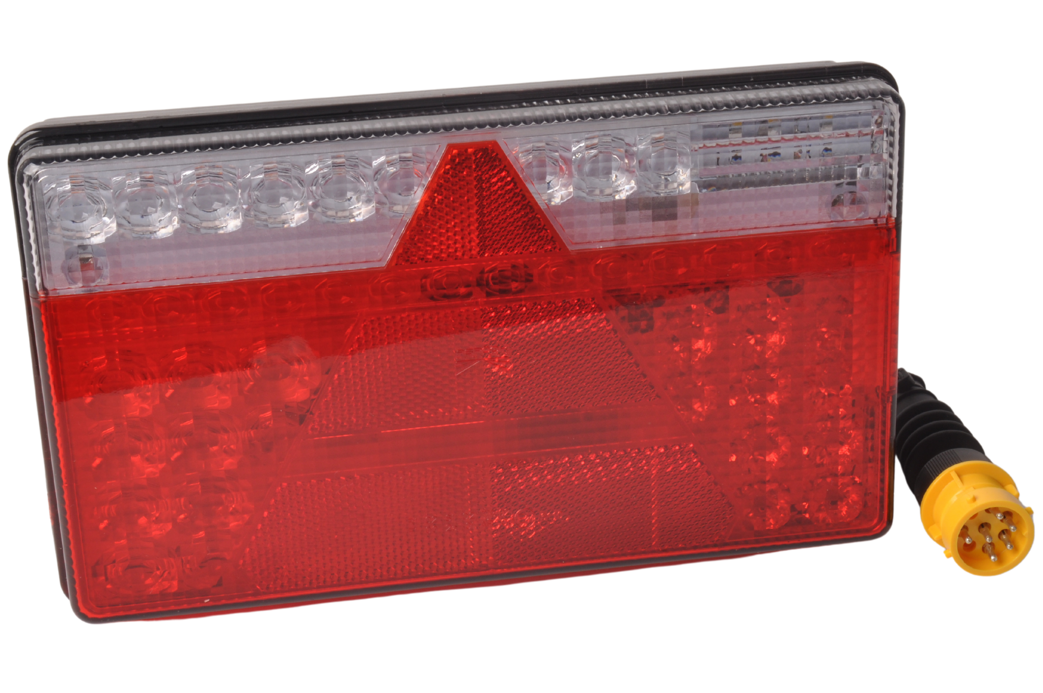 Aspock MultiLED 2 Rückleuchte links 240x140x54 mm - Voll-LED - 8-poliger Stecker mit 50 cm Kabel