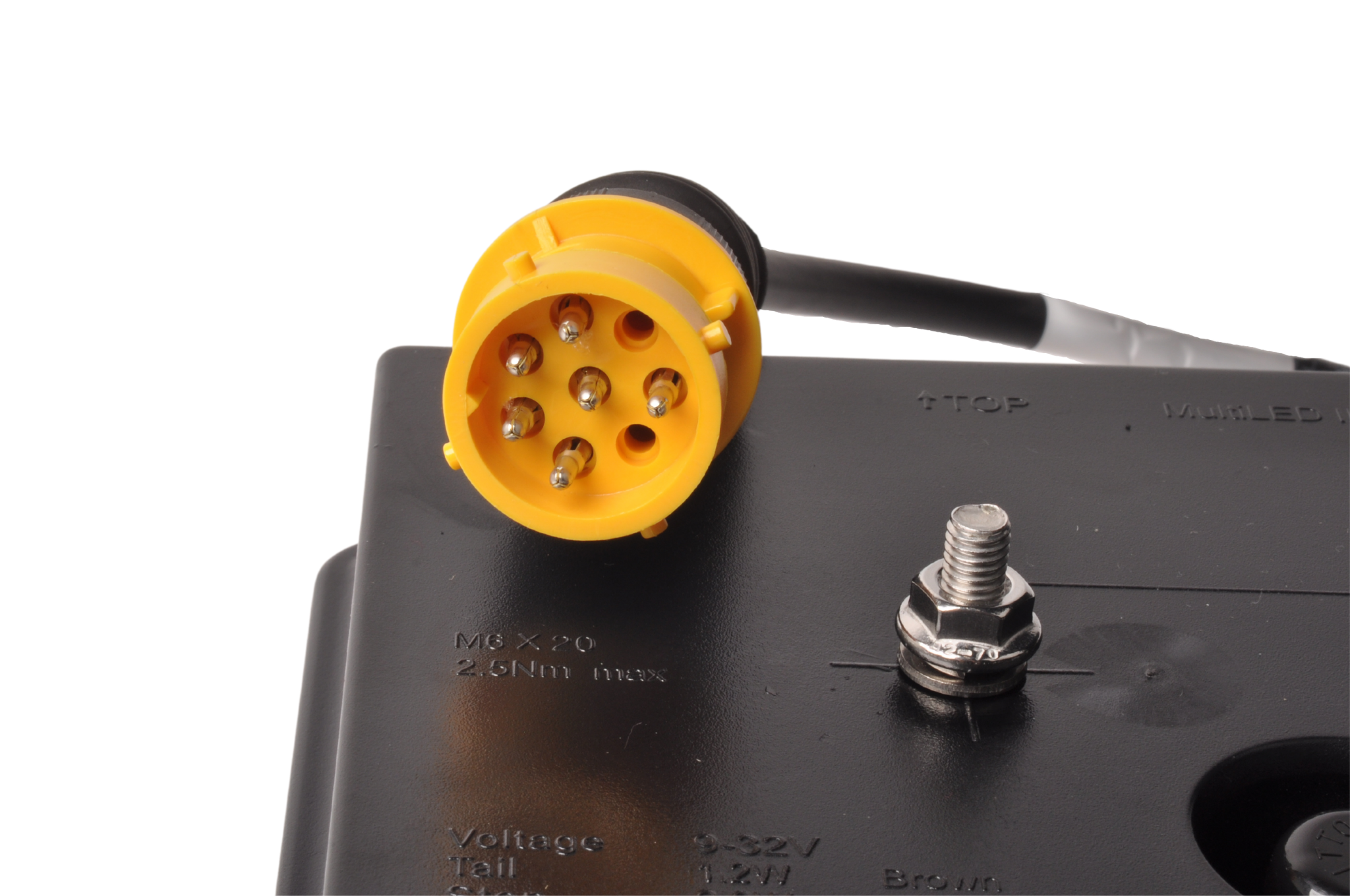 Aspock MultiLED 2 Rückleuchte links 240x140x54 mm - Voll-LED - 8-poliger Stecker mit 50 cm Kabel
