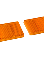 Cantonal Orange/gelber Reflektor 70x30 mm selbstklebend - 2 Stück