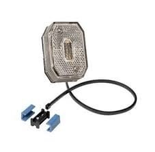 Aspöck Flexipoint Begrenzungsleuchte weiß mit 50 cm DC-Kabel