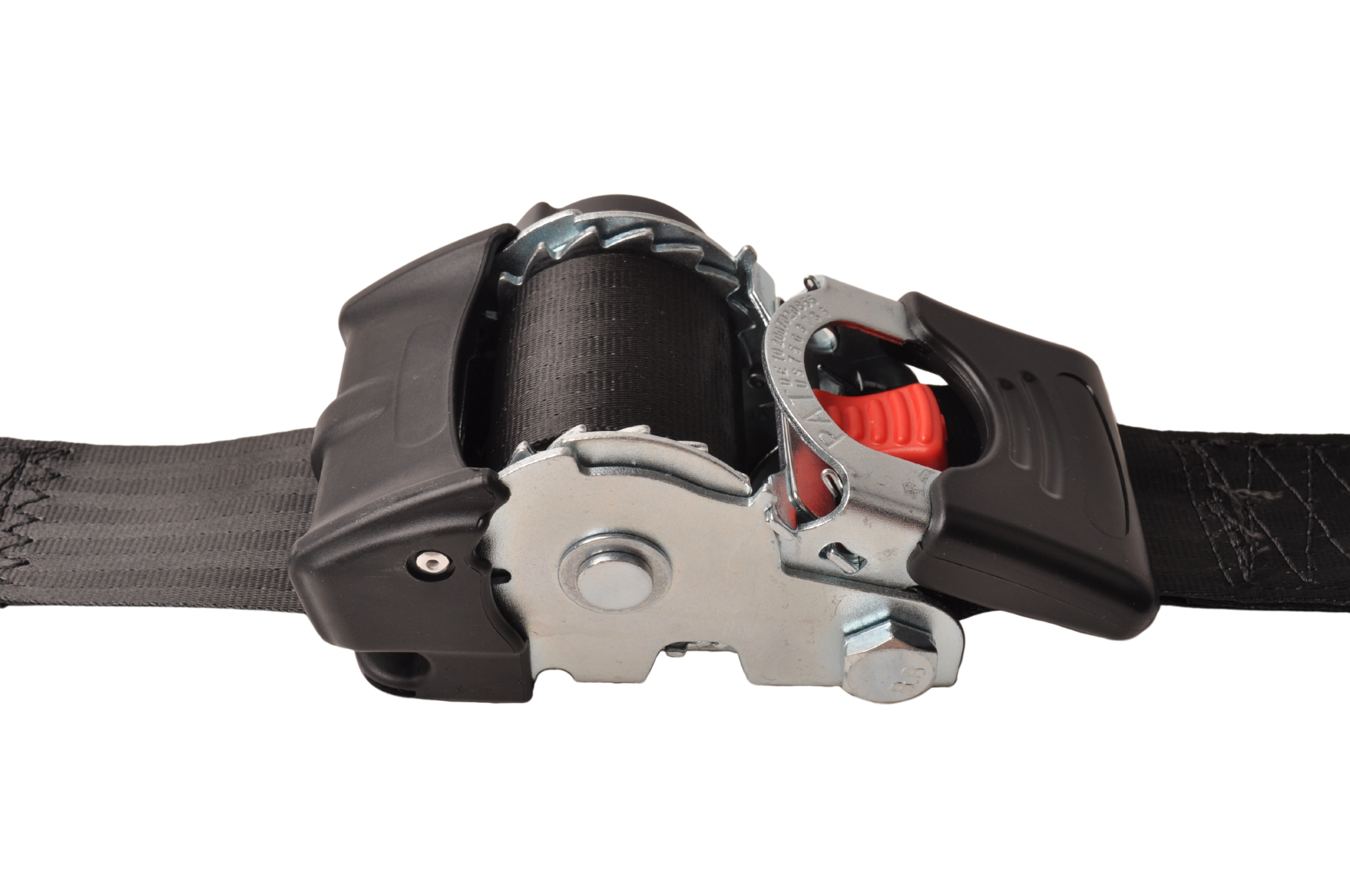 Automatisch aufrollender Spanngurt 180x5 cm - mit S-Haken und Sicherungsfeder - 1500 kg - Set mit 2 Stück