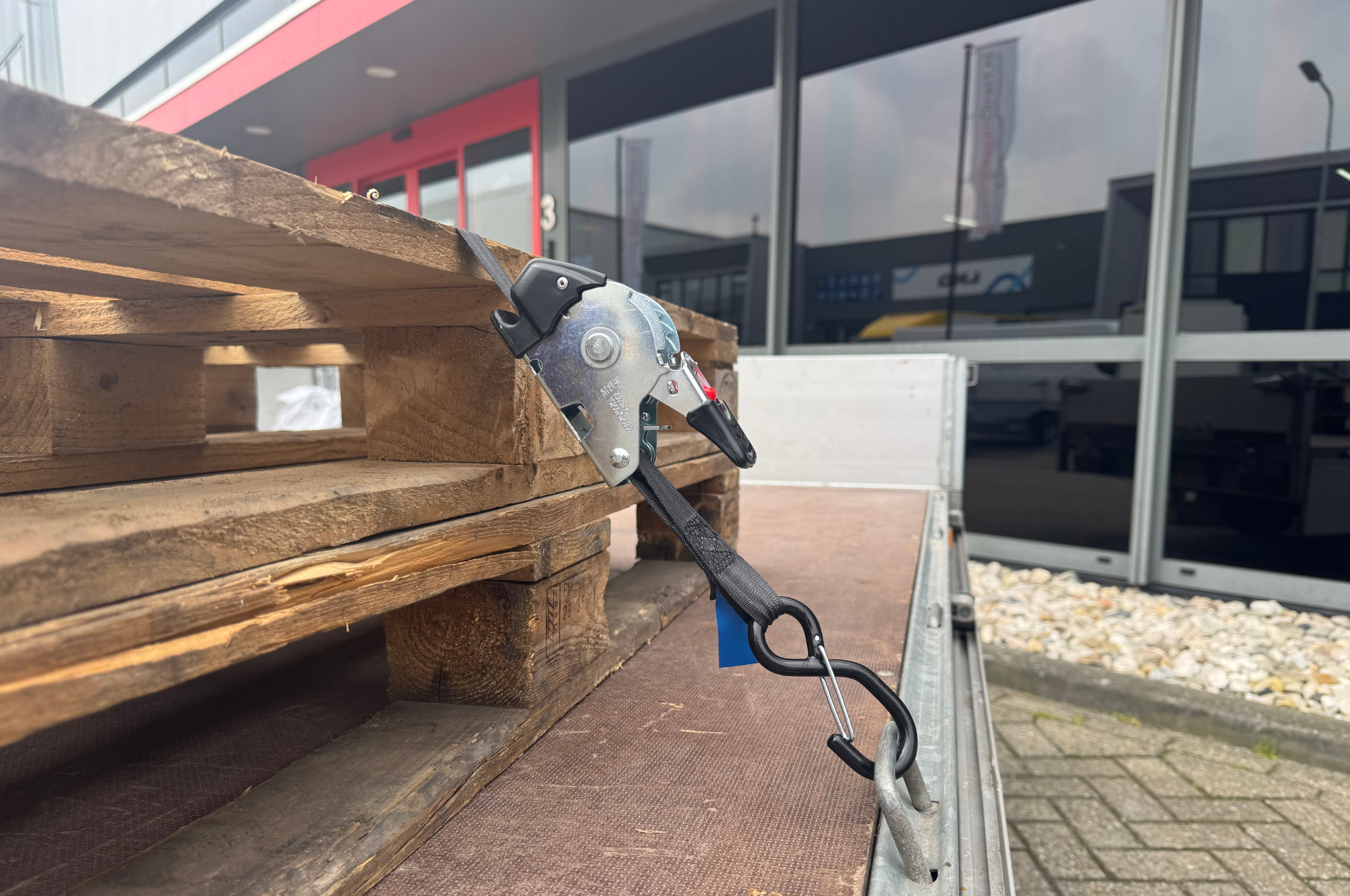 Set aus 2 spangurten automatisch - 300x5 cm - 1500 kg - Set mit 2 Stück