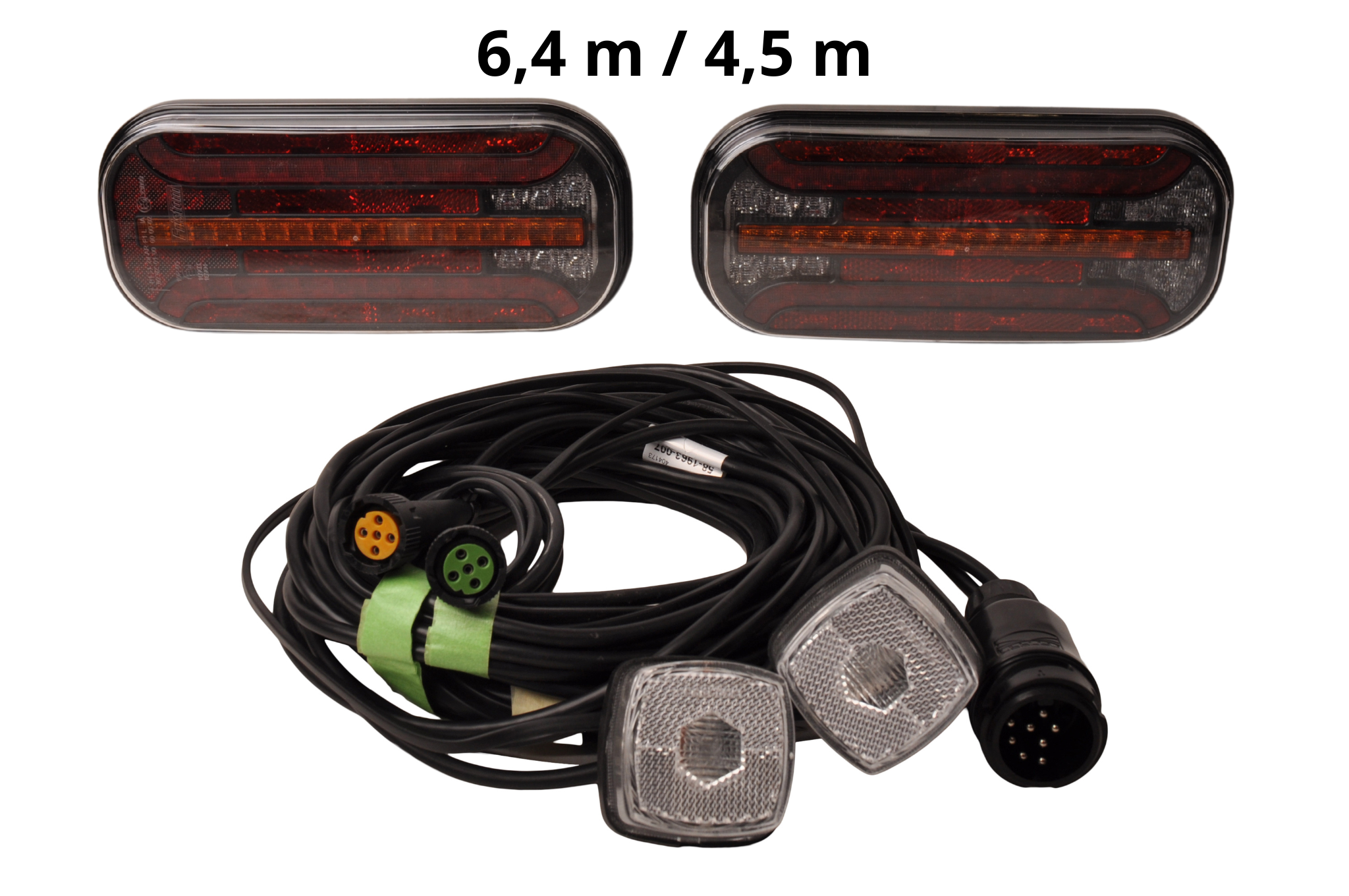 Fristom FT-230 - LED Rückleuchten Set mit Breitenbeleuchtung - 13-polig - inklusive dynamischer Blinker - wählen Sie das gewünschte Hauptkabel