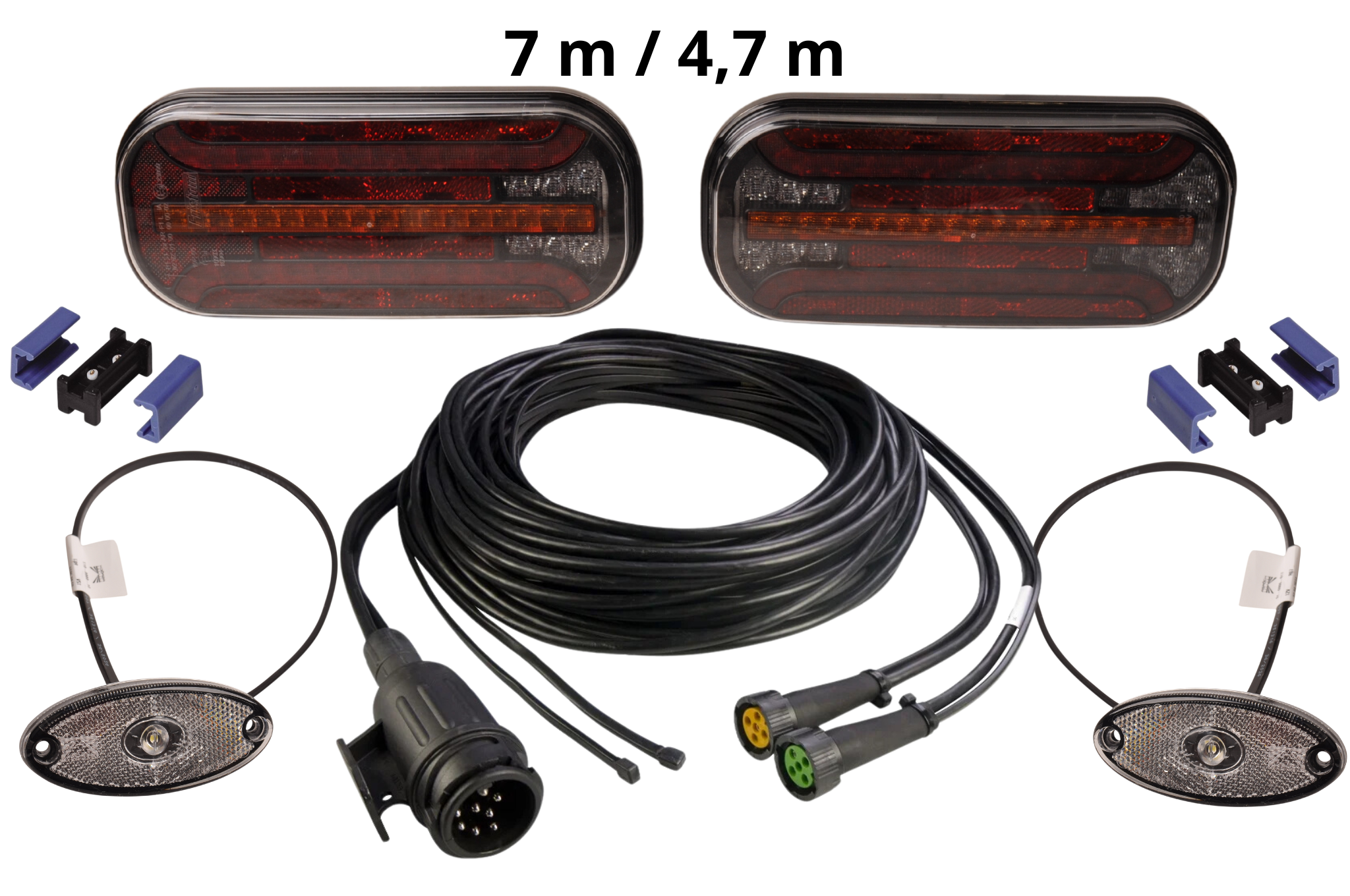 Fristom FT-230 - LED Rückleuchten Set mit Breitenbeleuchtung - 13-polig - inklusive dynamischer Blinker - wählen Sie das gewünschte Hauptkabel