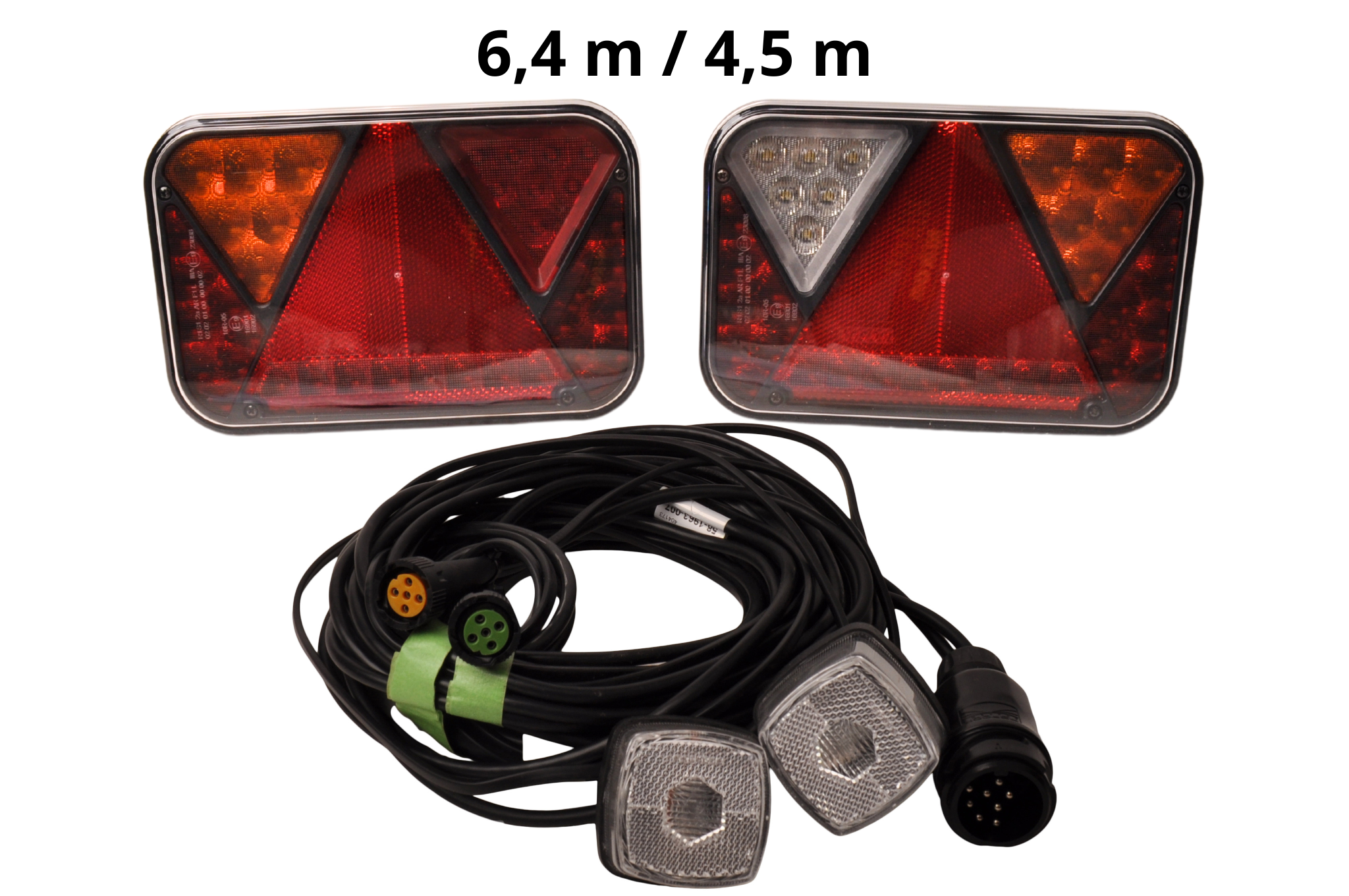 LED Rückleuchten Set von Fristom - 13-polig - inklusive Markierungsbeleuchtung & eingebauten Widerständen - wählen Sie das gewünschte Hauptkabel aus
