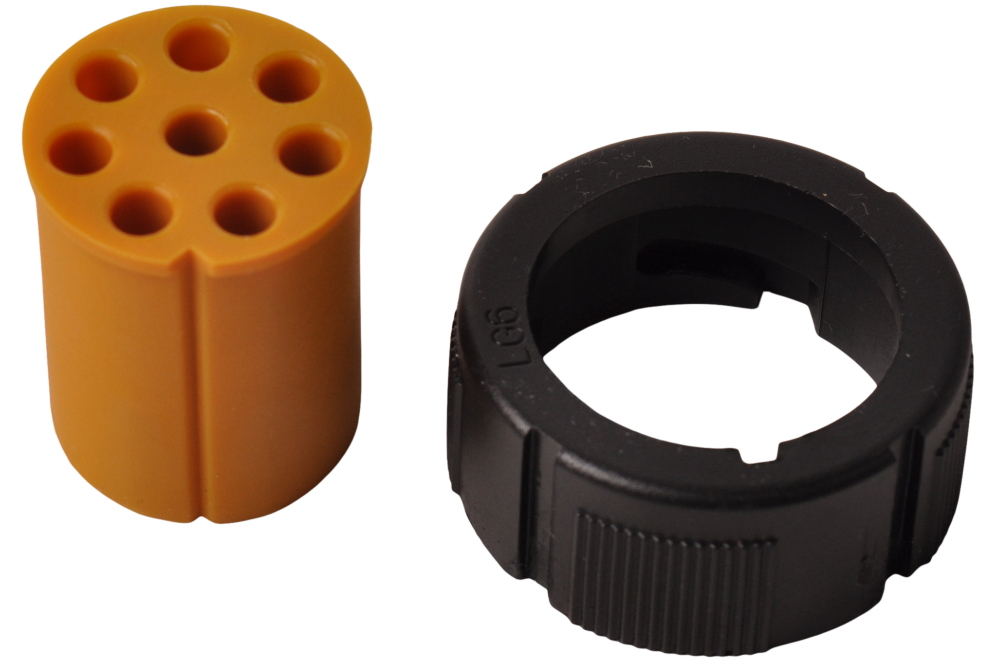 Aspöck Stecker links - 8 Stifte/Ader - gelb