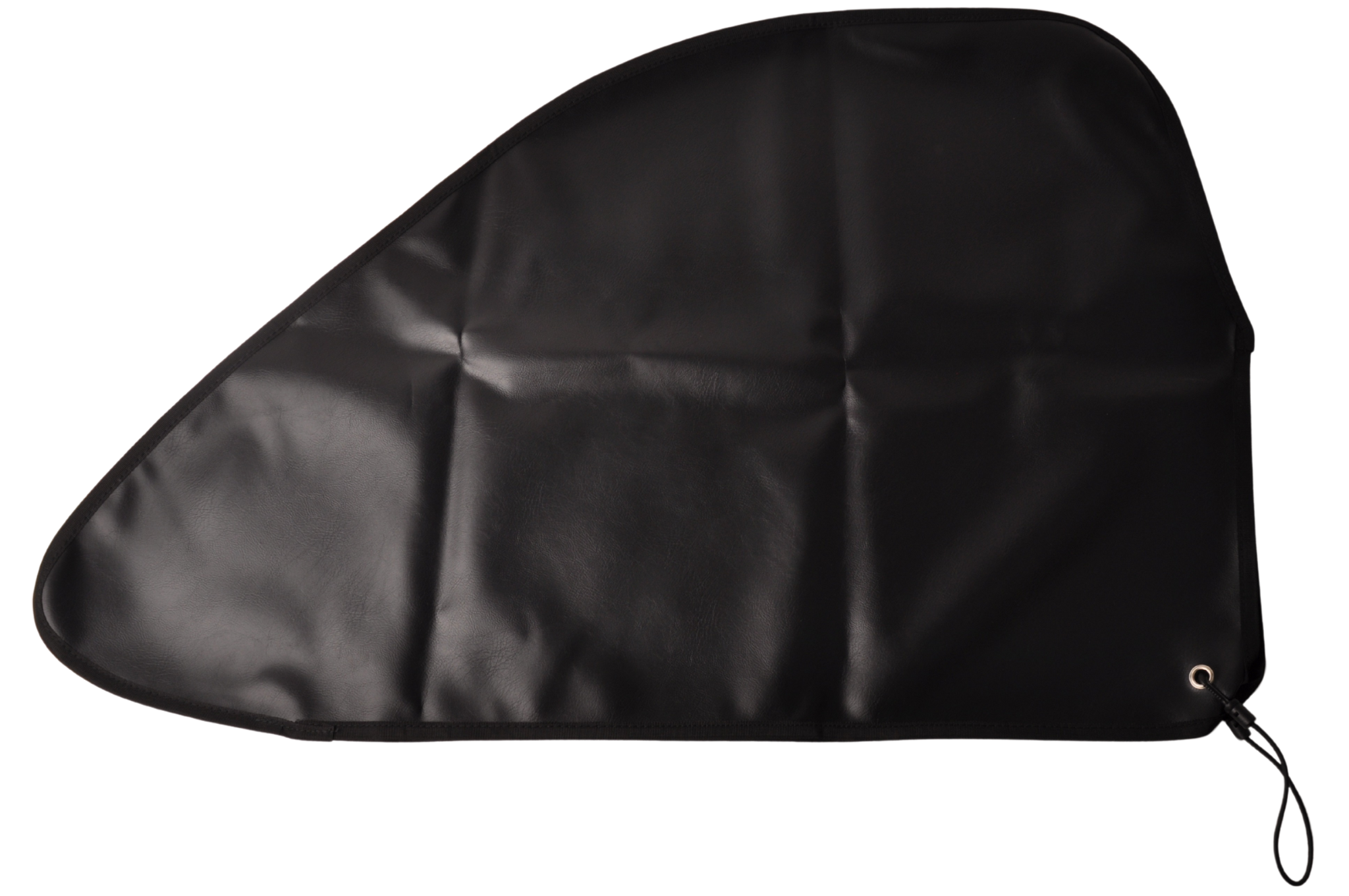 Schwarze Deichselabdeckung 87x55 cm – PU-Material – inklusive Gummizug