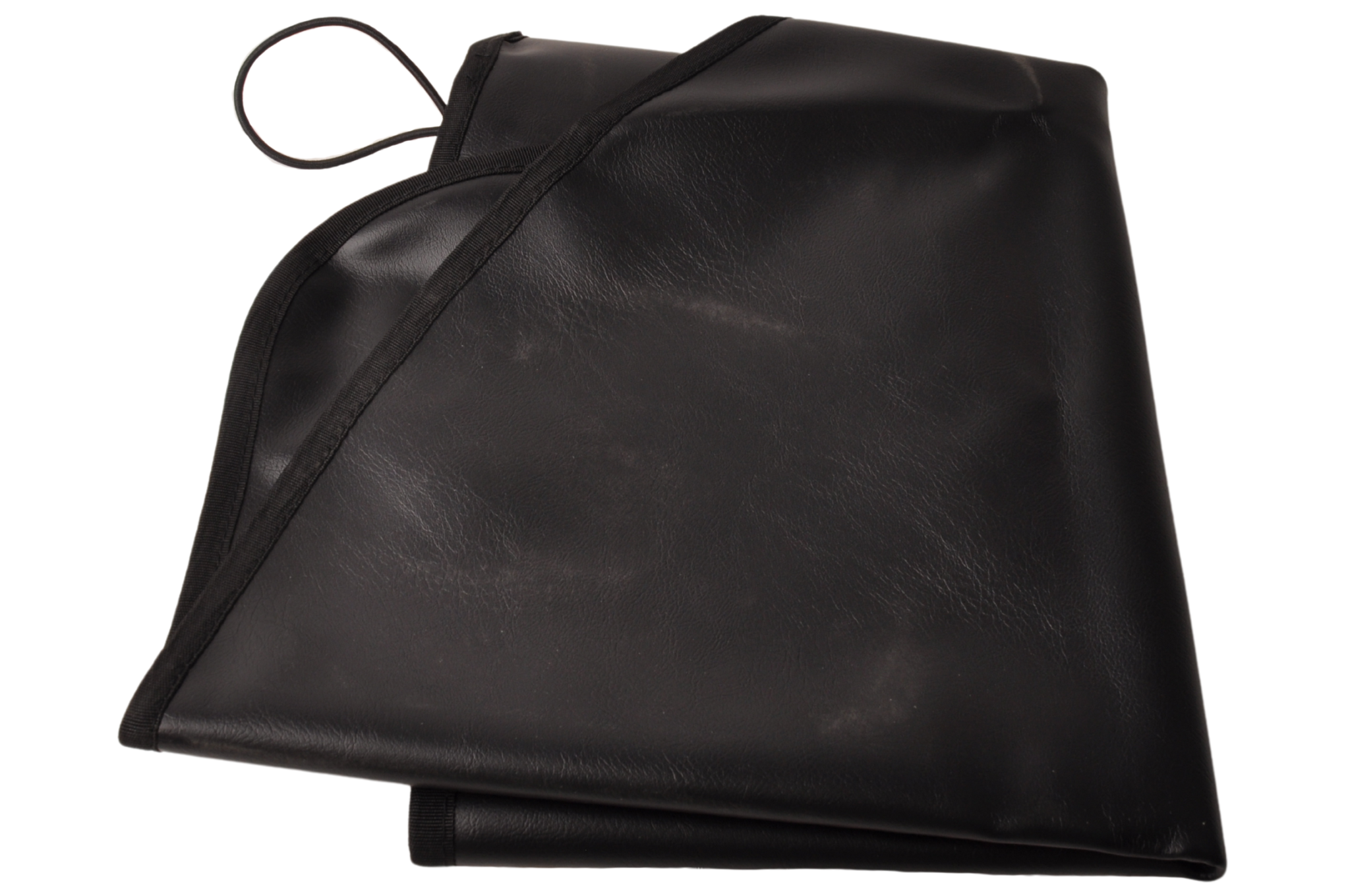 Schwarze Deichselabdeckung 87x55 cm – PU-Material – inklusive Gummizug
