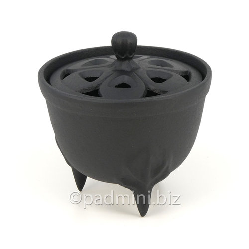 Iwachu Japanese Cast Iron Incense Burner Black