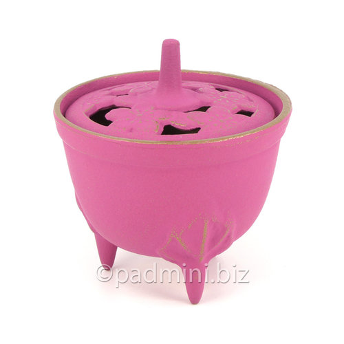 Iwachu Japanese Cast Iron Incense Burner Pink