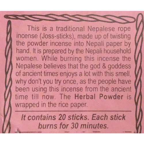 Himalayan Nepali Rope Herbal Incense