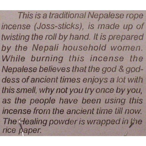 Himalayan Healing Rope Incense from Nepal