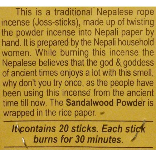 Himalayan Rope Incense from Nepal - Sandalwood