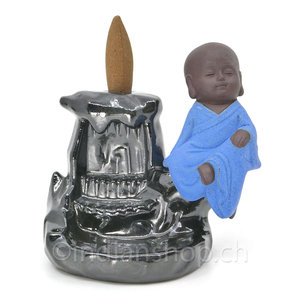 Backflow Incense Holder Blue Buddha