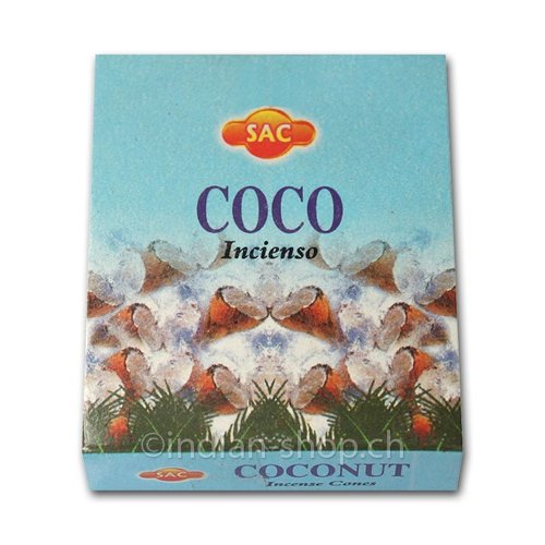 Sandesh Cônes SAC Coco - Encens Parfum Noix de Coco