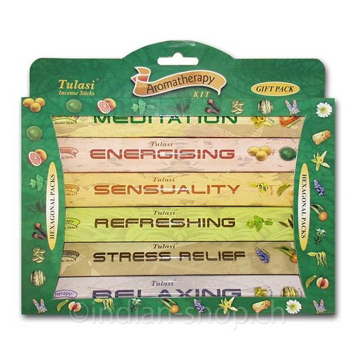 Tulasi Sarathi Aromatherapy Gift Pack 6 x 20 Sticks