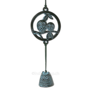 Japanese Wind Bell Two Owls 114