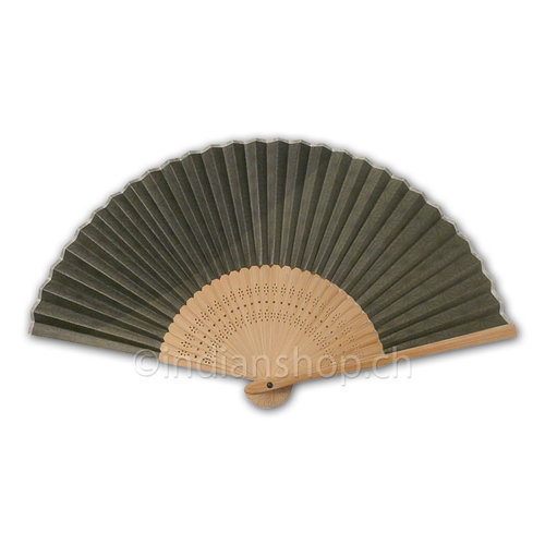 Chinese Hand Fan Wood & Paper 5939