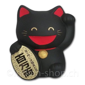 Porte-Bonheur Japonais Chat Noir