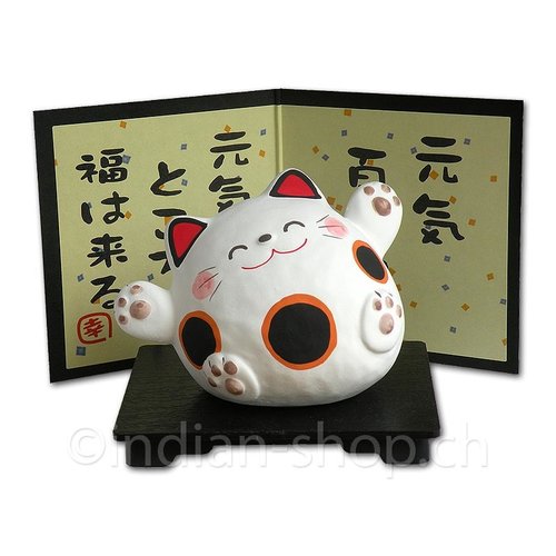 Japanese Lucky Cat 8 x 5.5 cm