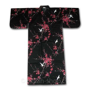 Kimono Noir Grues en Vol 547