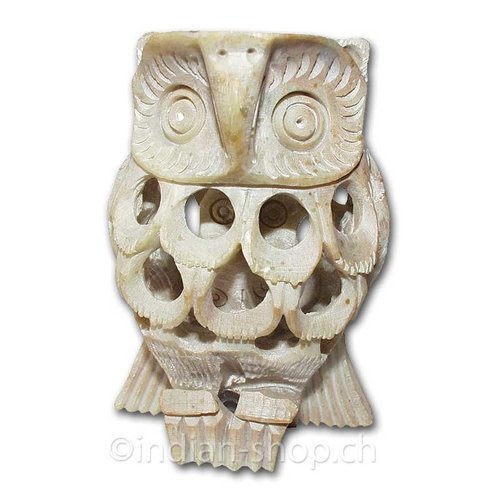 Hibou Sculpté en Pierre 8cm