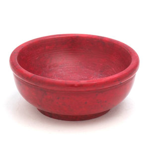 Stone Smudging Bowl Red 10 cm