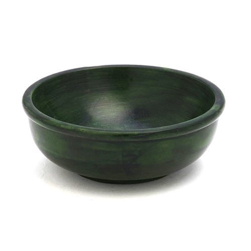 Stone Smudging Bowl Green 10 cm
