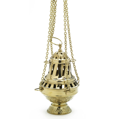 Metal Censer - Thurible with Chains 24 cm