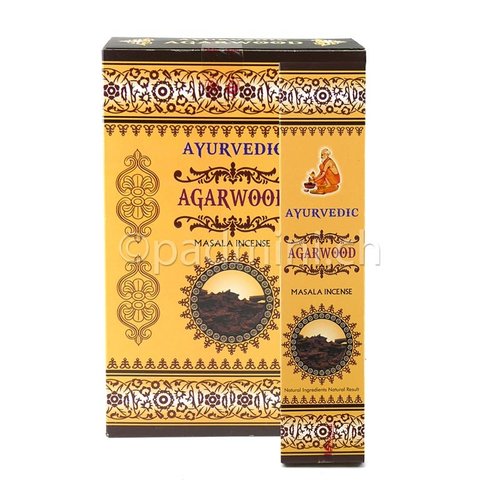 A. S. Agarbathi Works Encens Ayurvedic Agarwood 15 Bâtonnets