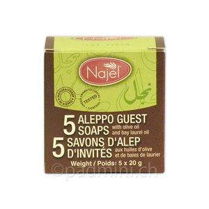 Najel Aleppo Guest Soaps 5 x 20g