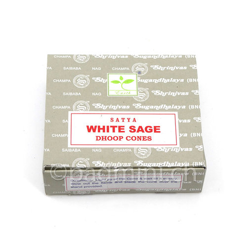 Shrinivas Sugandhalaya BNG Satya White Sage Dhoop Cones