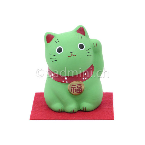 Chat Porte-Bonheur Japonais 4.5 x 5.5 cm - Diverses Couleurs