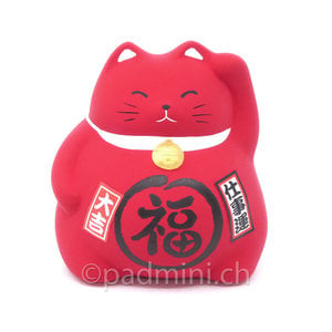 Porte-Bonheur Japonais Chat Rouge