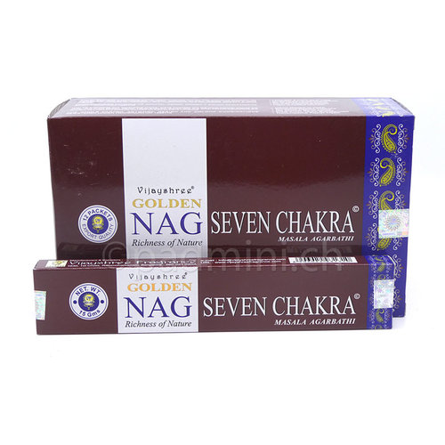 Vijayshree Golden Nag Seven Chakra Räucherstäbchen 15g