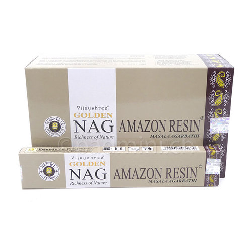 Vijayshree Golden Nag Amazon Resin Räucherstäbchen 15g