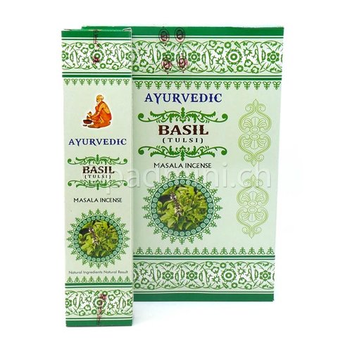 A. S. Agarbathi Works Ayurvedic Basil Masala Incense 15 Sticks