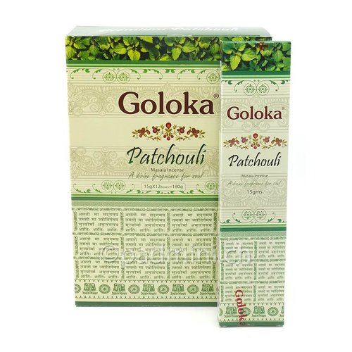 Goloka Patchouli Räucherstäbchen 15g