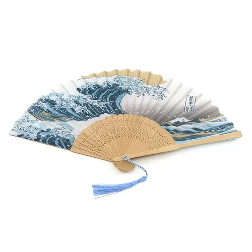 Japanischer Stil Handfächer - Hokusai-Welle Japanischer Stil Handfächer - Hokusai-Welle