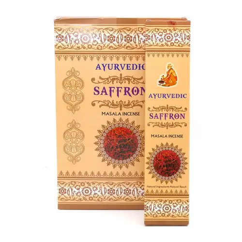 A. S. Agarbathi Works Ayurvedic Saffron Masala Incense A. S. Agarbathi Works Ayurvedic Saffron Masala Incense